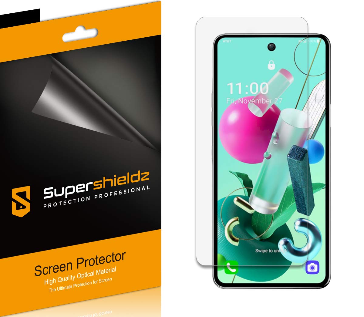 Supershieldz 6 Pack Screen Protector for LG K92 5G High Definition Clear Shield PET