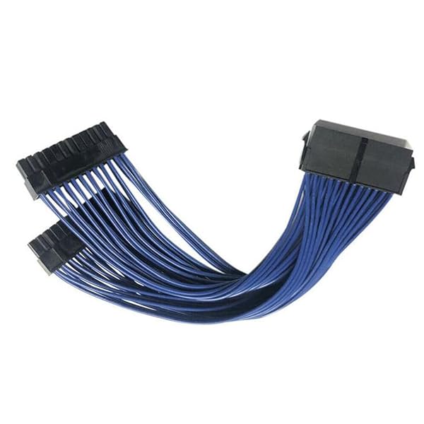 Suyitai Upgrade Your Power Supply: Suyitai ATX 24Pin 1 to 2 Port Extension Cable Y Splitter