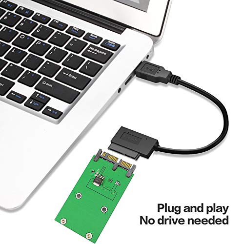 xiwai Xiwai USB 3.0 to mSATA 50Pin SSD and 1.8 Inch Micro SATA 7+9 16pin Adapter Add on Card PCBA for Fast Data Transfer - View 6 of 6