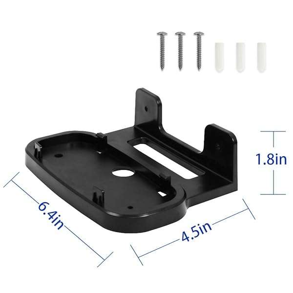 VOMENC VOMENC Wall Mount Holder for ASUS ZenWiFi AX AC (XT8/CT8/XT9) - WiFi 6 Wall Bracket Stand (Black, 1 Pack) for Tri-Band Mesh System - View 8 of 9