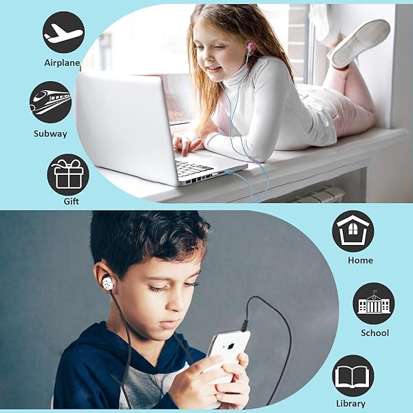 QearFun QearFun Donut Earbuds for Kids: Cute Wired Headphones with Microphone & Storage Case - Perfect Gift for School Girls & Boys - View 7 of 8