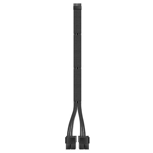 EZDIY-FAB EZDIY-FAB 12 Pin to Dual 8 Pin PCIe Cable for RTX 3000 Series - 300mm Sleeved Extension for NVIDIA GeForce 3060ti, 3070, 3080 FE