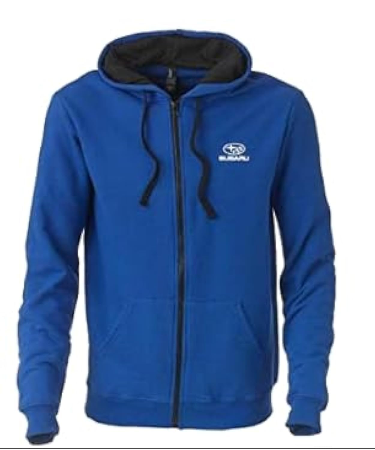 Subaru Logo Full Zip Blue Hoodie Sweatshirt for Forester Impreza WRX STI Ascent Outback Legacy Crosstrek BRZ Size XL
