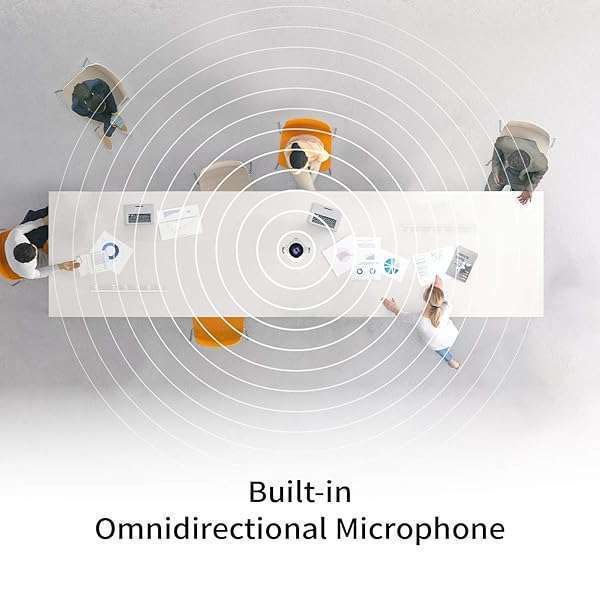 j5create j5create 360 Degree All Around Meeting Webcam - 1080P HD Video Conference Camera with High Fidelity Microphone, USB-C | for Video Conferencing, Online Classes, and Collaboration (JVCU360) - View 6 of 8