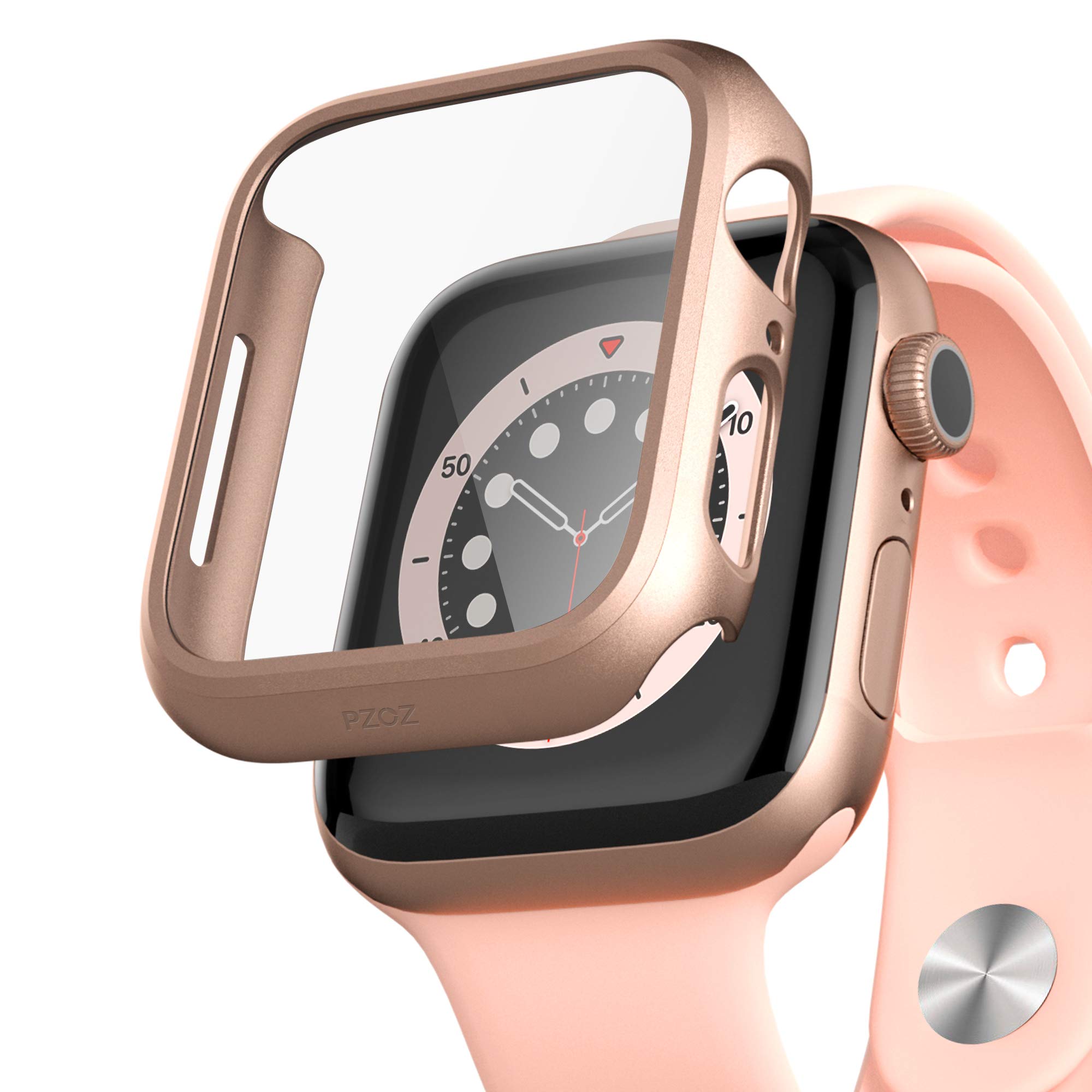 Buy PZOZ Slim Case for Apple Watch SE2/6/5/4 - Full Coverage Screen Protector & Bumper in Gold