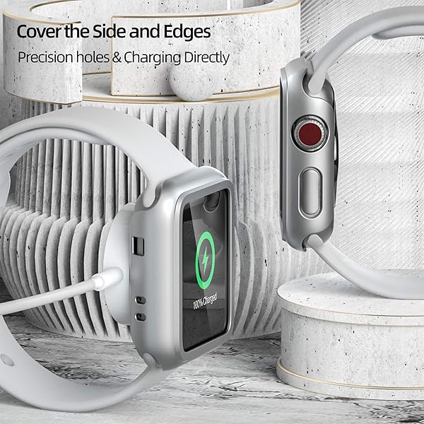 pzoz PZOZ Slim Case & Screen Protector for Apple Watch Series 3/2 - 38mm Matte Hard Cover for Men & Women - View 7 of 9