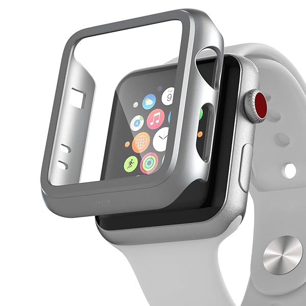 pzoz PZOZ Slim Case & Screen Protector for Apple Watch Series 3/2 - 38mm Matte Hard Cover for Men & Women - View 2 of 9