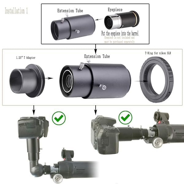 starboosa Starboosa Telescope Camera Adapter for Nikon SLR - Prime-Focus & Eyepiece-Projection Photography - View 4 of 8