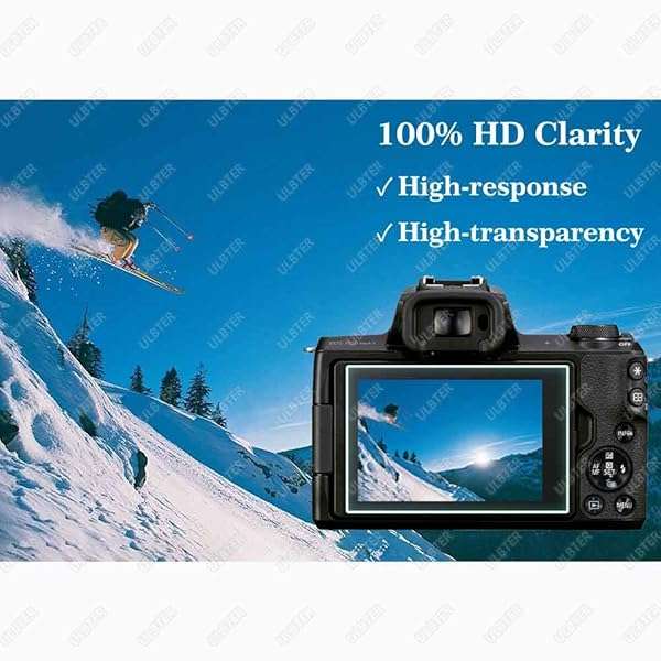 ULBTER ULBTER 3-Pack Screen Protector for Canon EOS M50 Mark II - 0.3mm 9H Tempered Glass, Anti-Scratch & Anti-Fingerprint - View 7 of 9