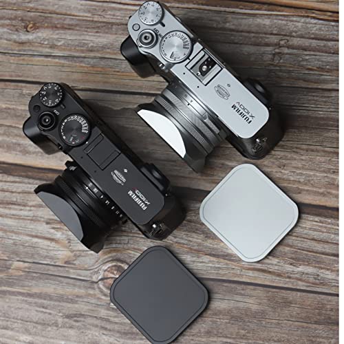 Haoge Haoge LH-X200S Square Metal Lens Hood & 49mm Adapter for Fujifilm X100 Series - Silver Camera Accessory - View 6 of 10