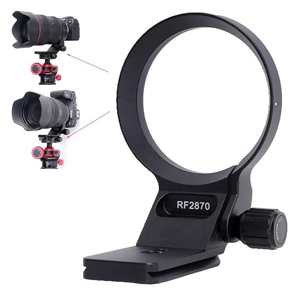 iShoot Metal Tripod Mount Ring for Canon RF 28-70mm f/2L USM - Arca-Swiss Quick Release Lens Support Holder
