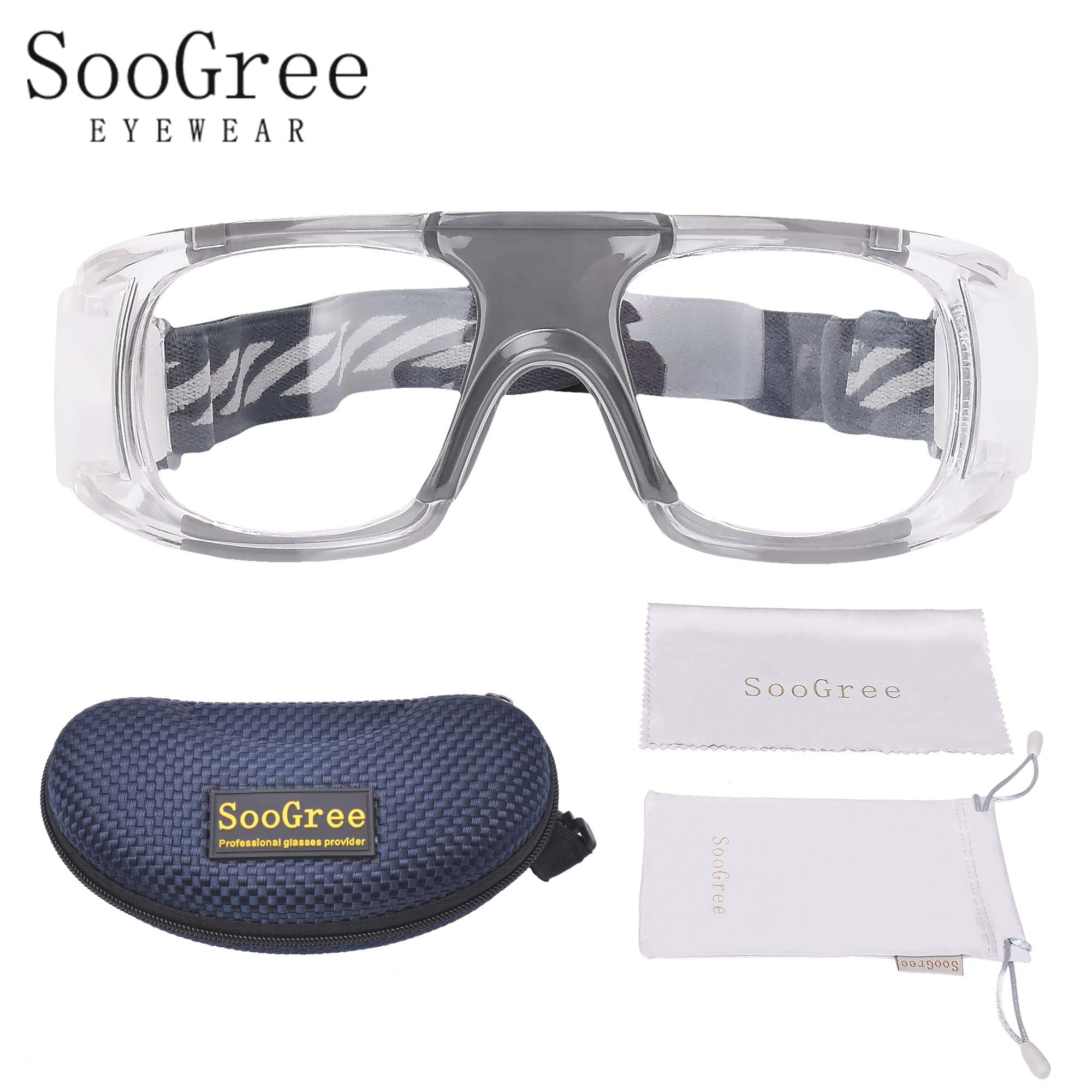 SooGree Buy SooGree Sports Goggles: Anti-Fog Basketball, Soccer & Football Eyewear for Men - Protective Training Glasses (Gray) - View 6 of 6