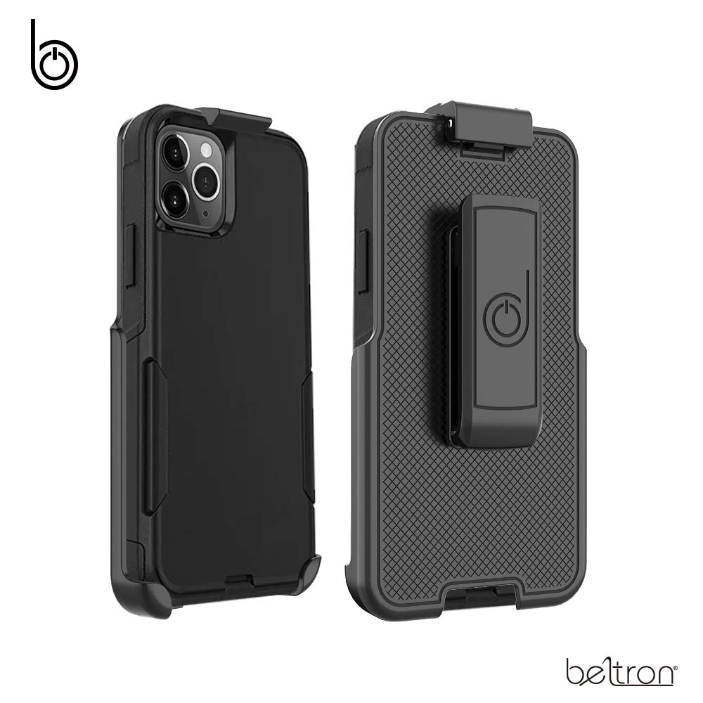 BELTRON Belt Clip Holster for iPhone 12 and iPhone 12 Pro Secure Fit Quick Release Latch Built-in Kickstand Case Not Included - View 2 of 6