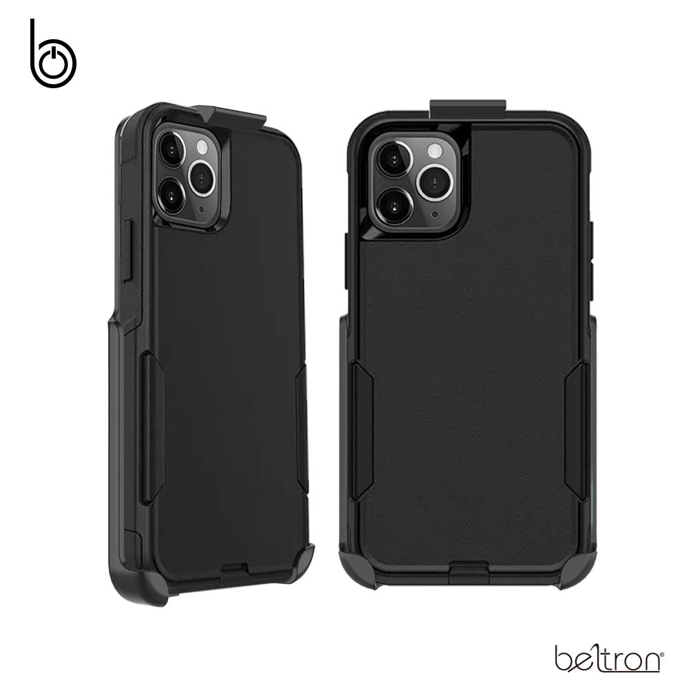BELTRON Belt Clip Holster for iPhone 12 and iPhone 12 Pro Secure Fit Quick Release Latch Built-in Kickstand Case Not Included - View 4 of 6