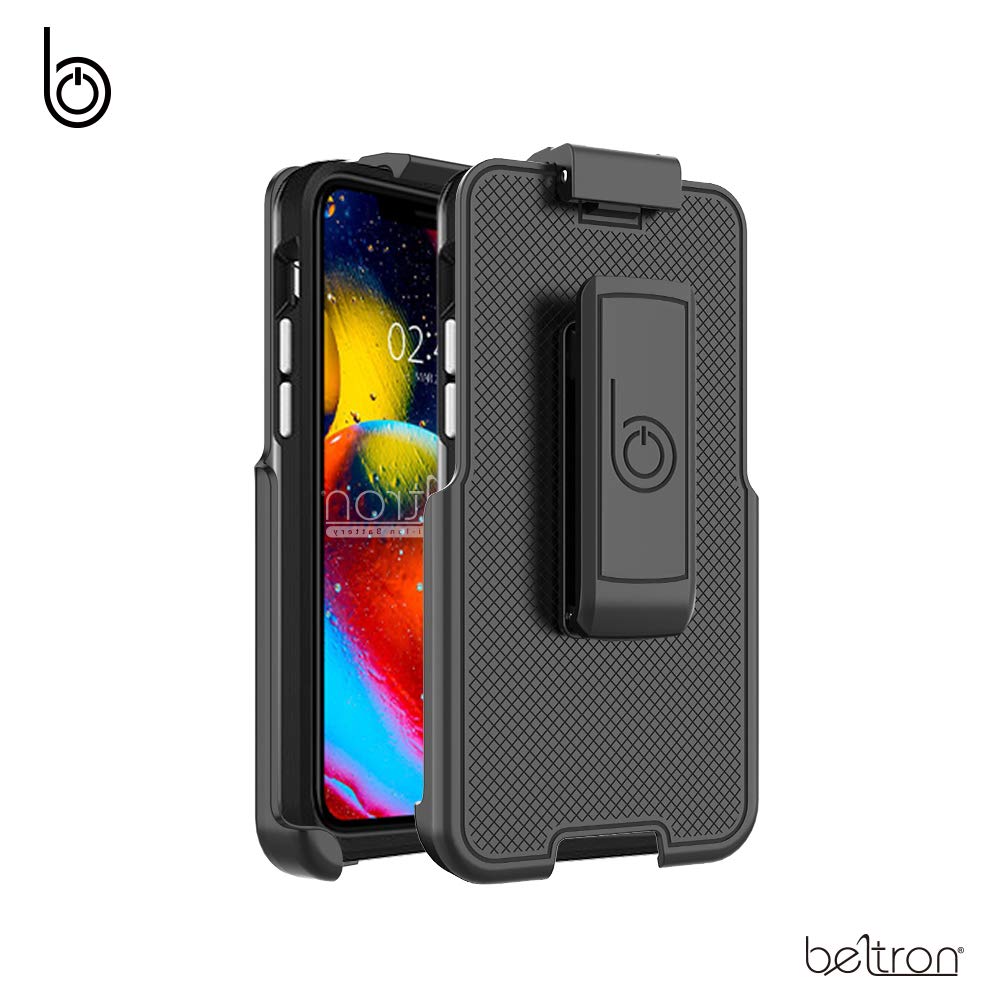 BELTRON Belt Clip Holster for iPhone 12 and iPhone 12 Pro Secure Fit Quick Release Latch Built-in Kickstand Case Not Included - View 5 of 6