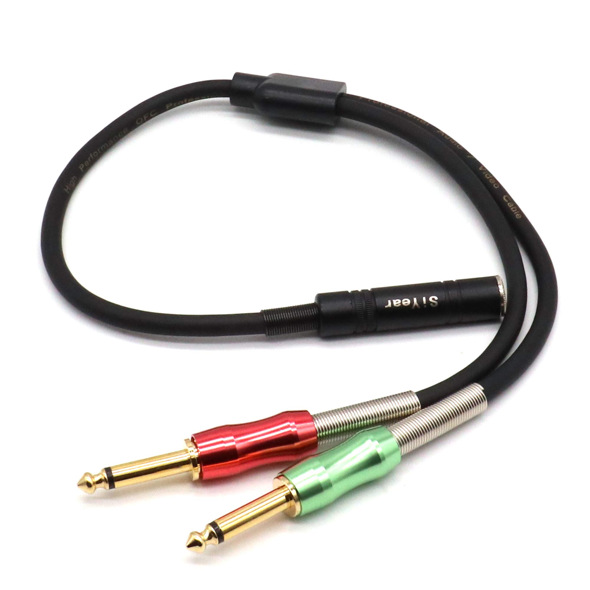 SiYear 1/4 Inch Stereo to Dual 1/4 Inch Mono Insert Cable 50CM Y Splitter Breakout Patch Cord for Audio Connections - View 4 of 4