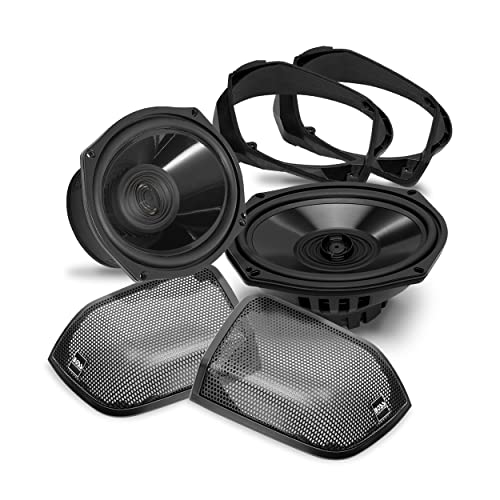 BOSS Audio Systems BHD14 Harley Davidson 6 x 9 Inch Saddlebag Speaker Kit â€“ Fits Select 2014+ Road Glide and Street Glide Motorcycles, 300 Watts of Power Per Pair, Full Range, 2 Way, Sold in Pairs