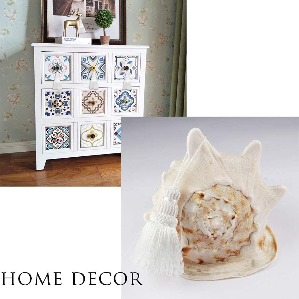 BEL AVENIR Mix Blue Tassels Key Tassel Handmade Craft Charms DIY Accessories for Elegant Home Decoration 2 pcs - View 3 of 6