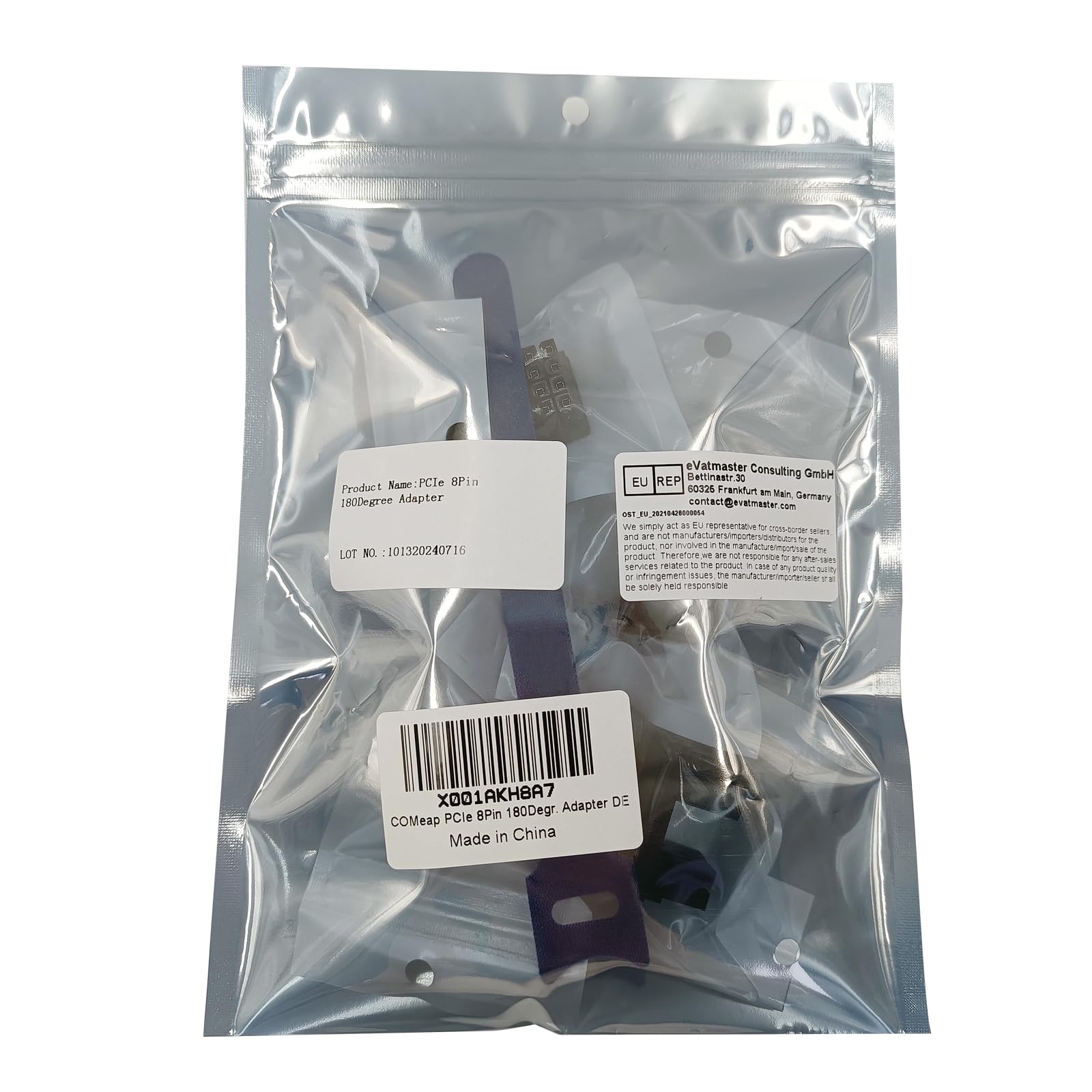 COMeap 8 Pin 180 Degree Adapter for GPU VGA PCIe Power Connector Board for Desktop Graphics Card - View 7 of 7