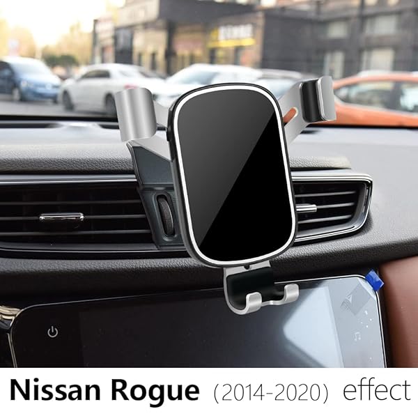 musttrue LUNQIN Car Phone Holder for 2014-2020 Nissan Rogue SUV Big Phones Case Friendly Auto Accessories Navigation Bracket Mobile Mount - View 3 of 7