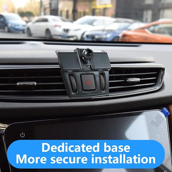 musttrue LUNQIN Car Phone Holder for 2014-2020 Nissan Rogue SUV Big Phones Case Friendly Auto Accessories Navigation Bracket Mobile Mount - View 5 of 7