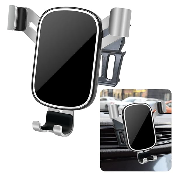musttrue LUNQIN Car Phone Holder for 2014-2020 Nissan Rogue SUV Big Phones Case Friendly Auto Accessories Navigation Bracket Mobile Mount