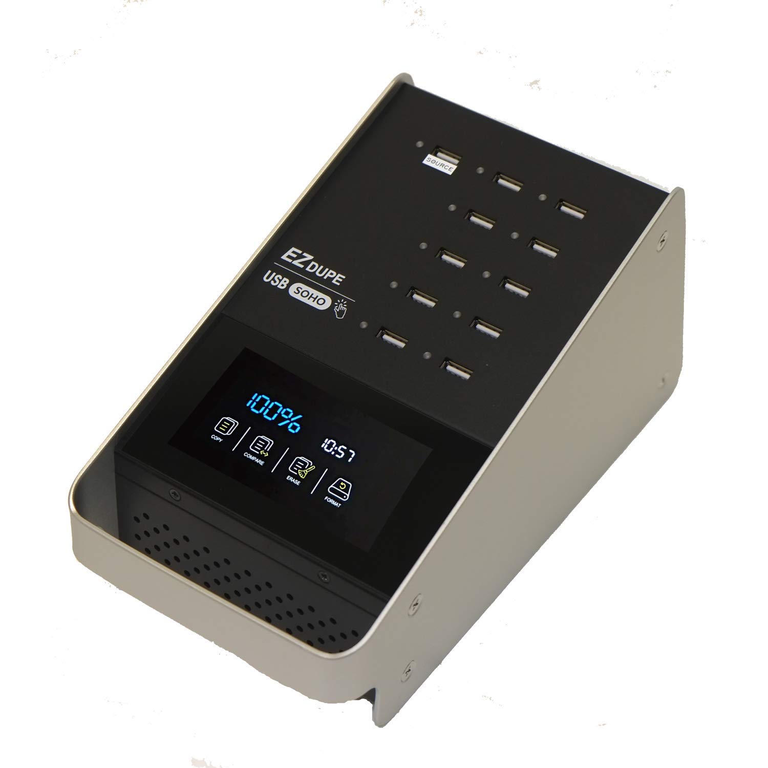 EZ DUPE EZ Dupe SOHO Touch USB Duplicator 1 to 10 with Touchscreen Menu for Fast Cloning and Flash Media Erasing - View 2 of 2