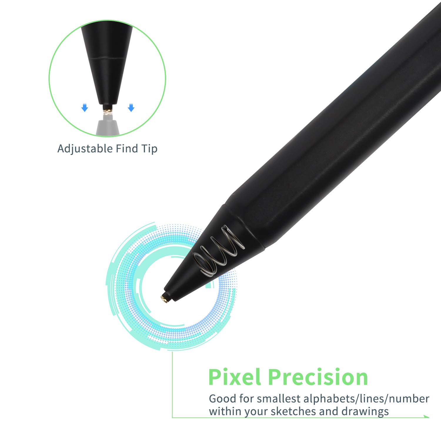 Bbata Best Stylus Pen for Chromebook: Active Capacitive Digital Pencil for Sketching & Note-Taking - View 3 of 6