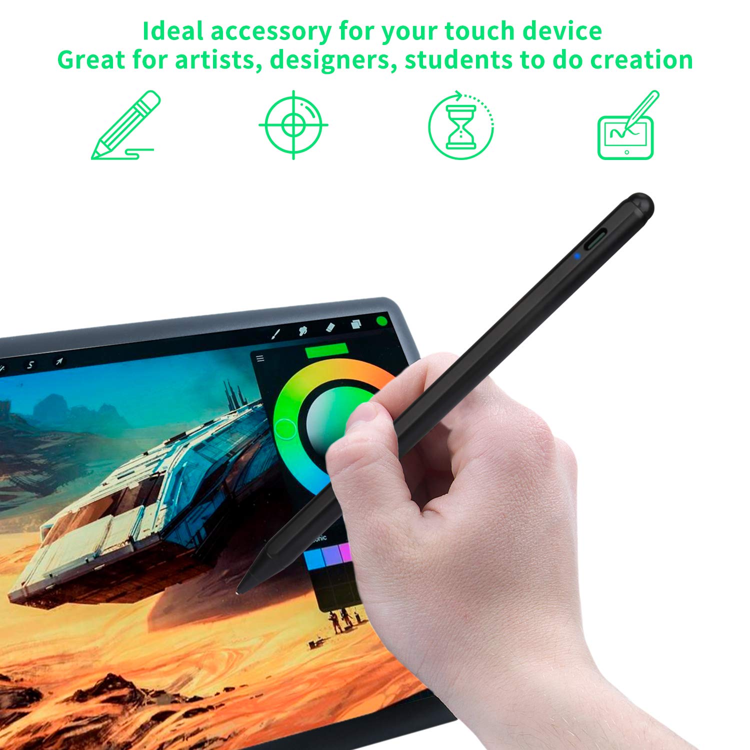 Bbata Best Stylus Pen for Chromebook: Active Capacitive Digital Pencil for Sketching & Note-Taking - View 6 of 6