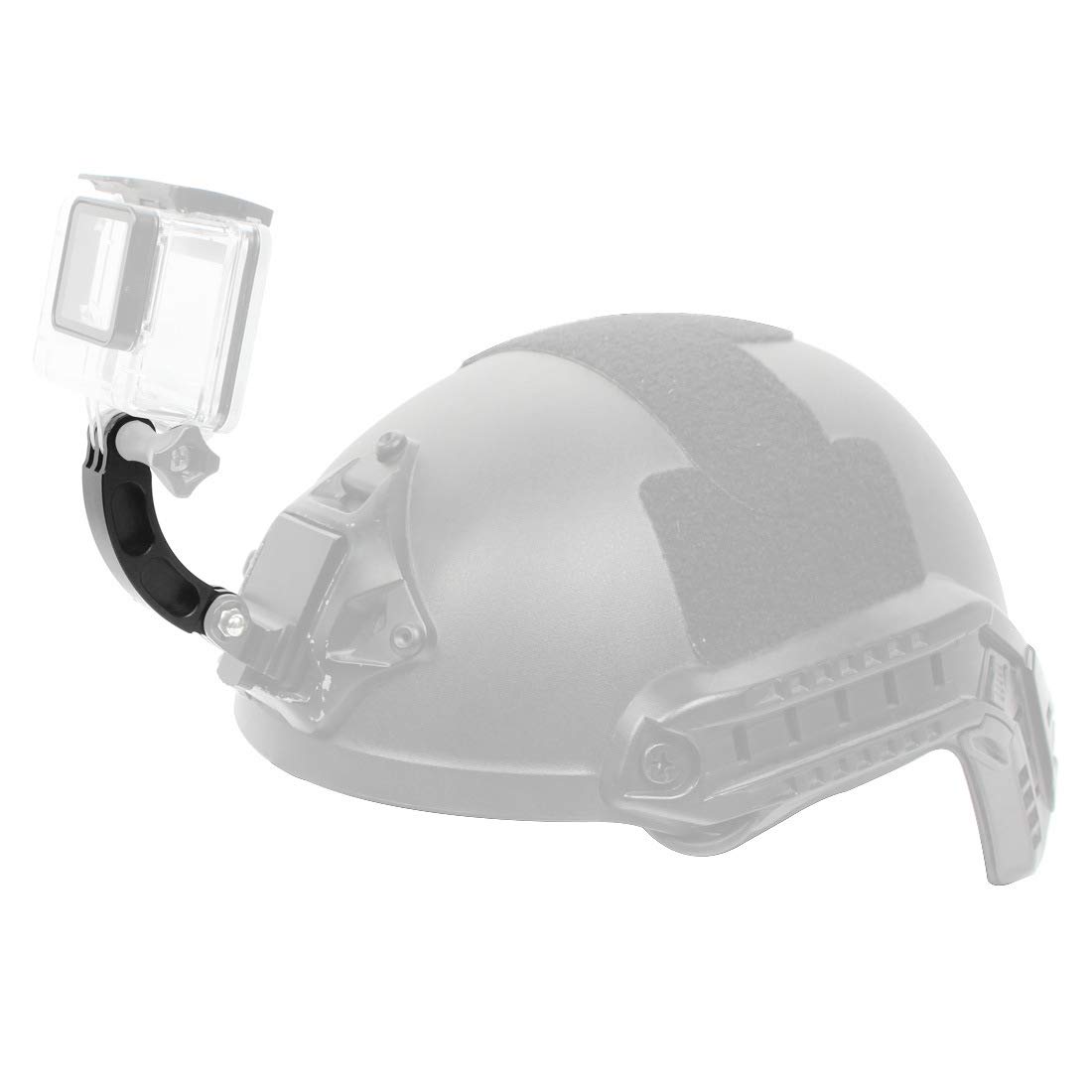 Aluminum Alloy Curved Extension Pivot Arm Mount for GoPro 11 10 9 8 7 6 5 Black Session 5 4 Action Cameras - View 6 of 8