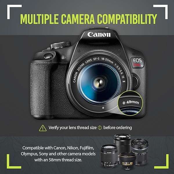 BM Premium Ultra Deluxe Lens Kit for Canon EOS M6 II, M50 II, R10 & Fuji X100V - 7pc Filter Set + Wide Angle & Telephoto Lenses - View 10 of 11