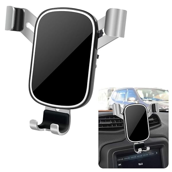musttrue LUNQIN Car Phone Holder for Jeep Renegade 2015-2020 Big Phones Case Friendly Auto Accessories Navigation Bracket Mobile Mount