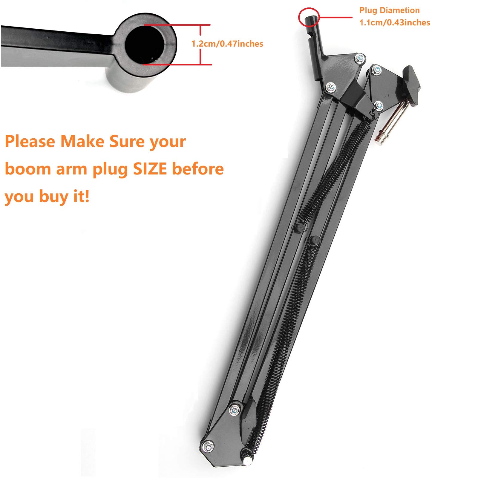 AceTaken Wall Mount for Suspension Boom Arm Round Plate and Holder Compatible with Microphone Mobile Phone and Webcam Stands - View 4 of 6