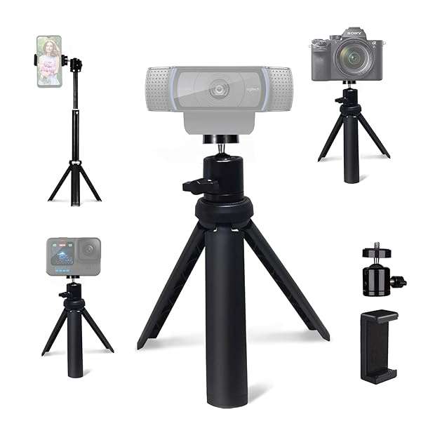Buy NexiGo Lightweight Mini Tripod for Camera & Phone - Compatible with Logitech C920, C922, Brio & More!