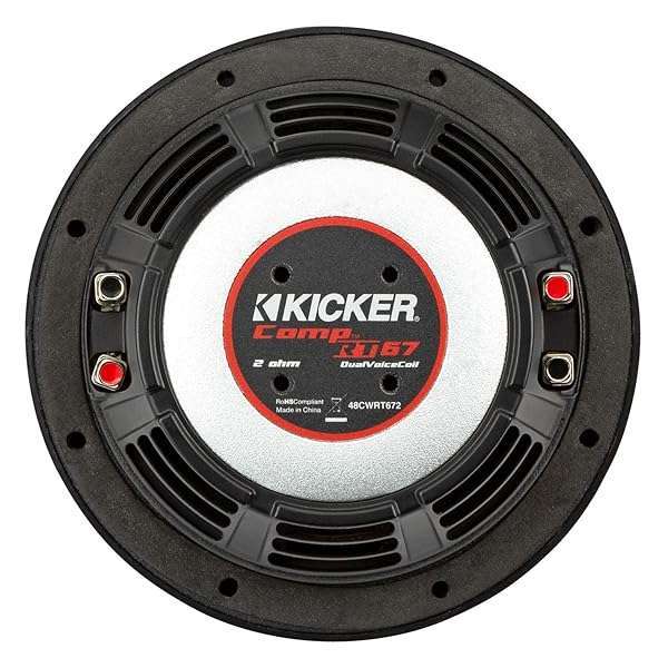 KICKER "Buy KICKER CompRT 6.75" Subwoofer - DVC, 4-Ohm, RoHS Compliant for Powerful Sound" - View 8 of 10