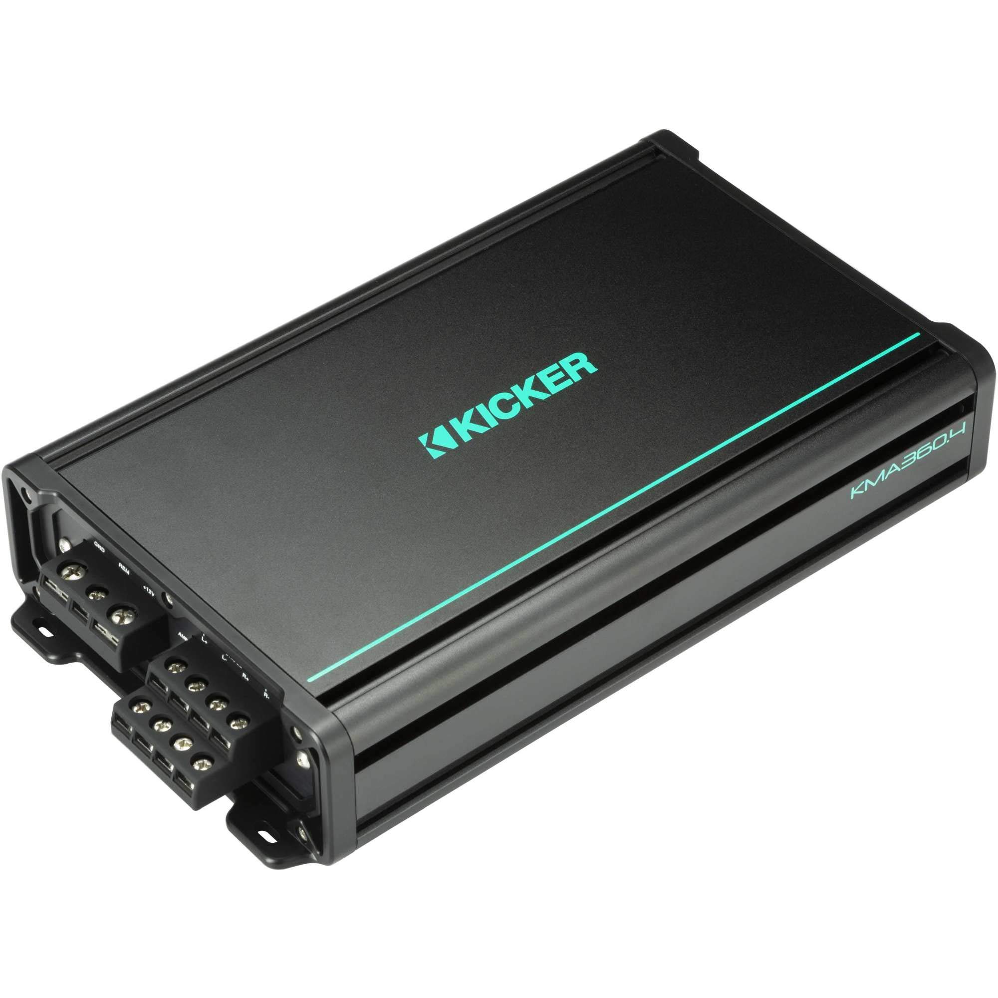 Kicker 48KMA3604 KMA360.4 4x90w Weather-Resistant Full-Range Amplifier for Superior Sound Quality - View 3 of 5