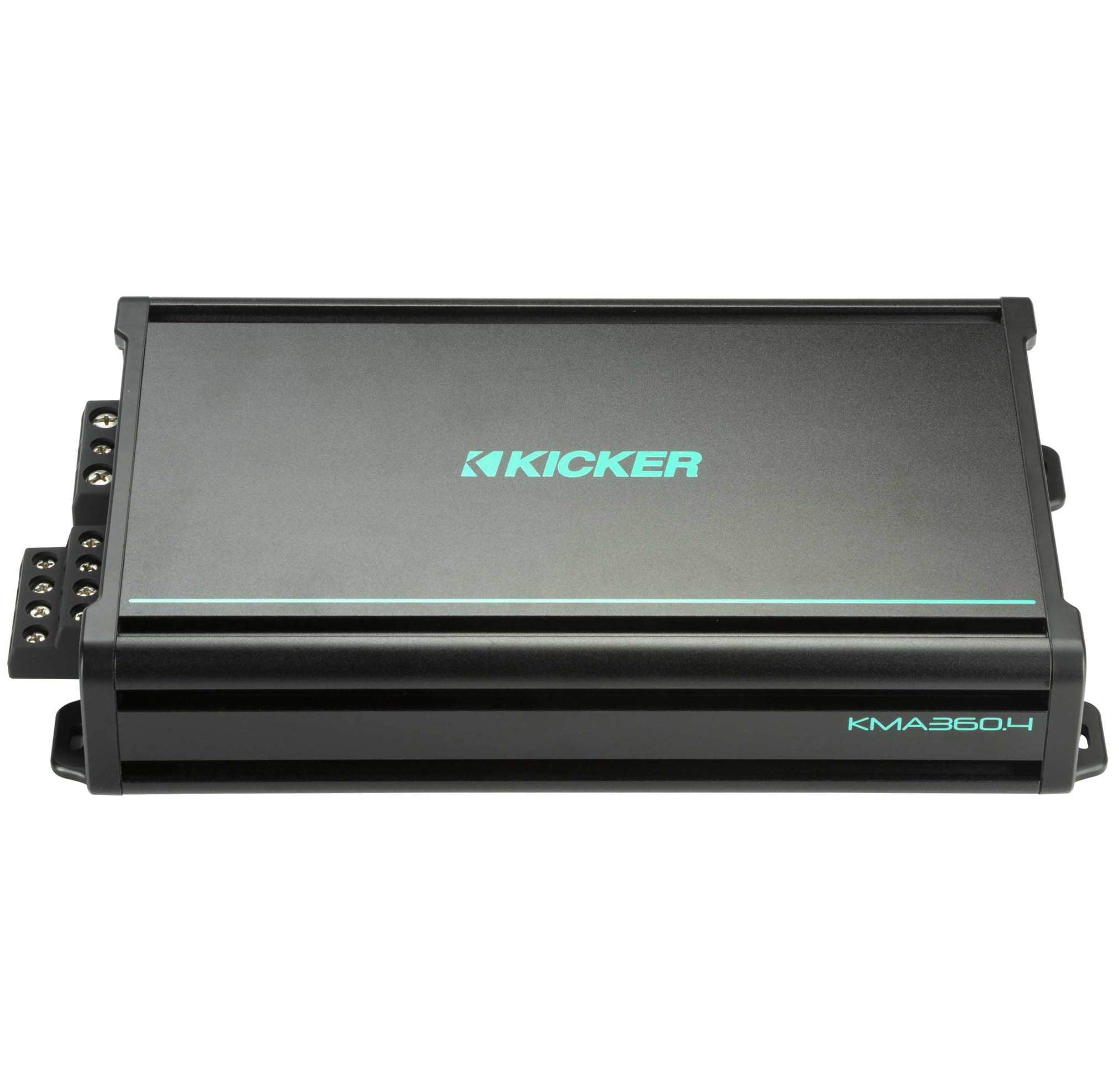 Kicker 48KMA3604 KMA360.4 4x90w Weather-Resistant Full-Range Amplifier for Superior Sound Quality