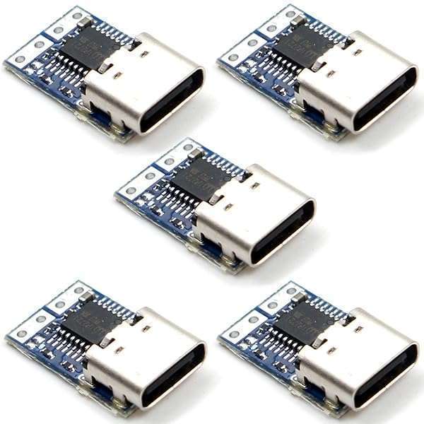 JacobsParts 5 Pack JacobsParts USB-C PD 15V Power Trigger Module - 5A Type-C Female Input for Fast Charging - View 3 of 10