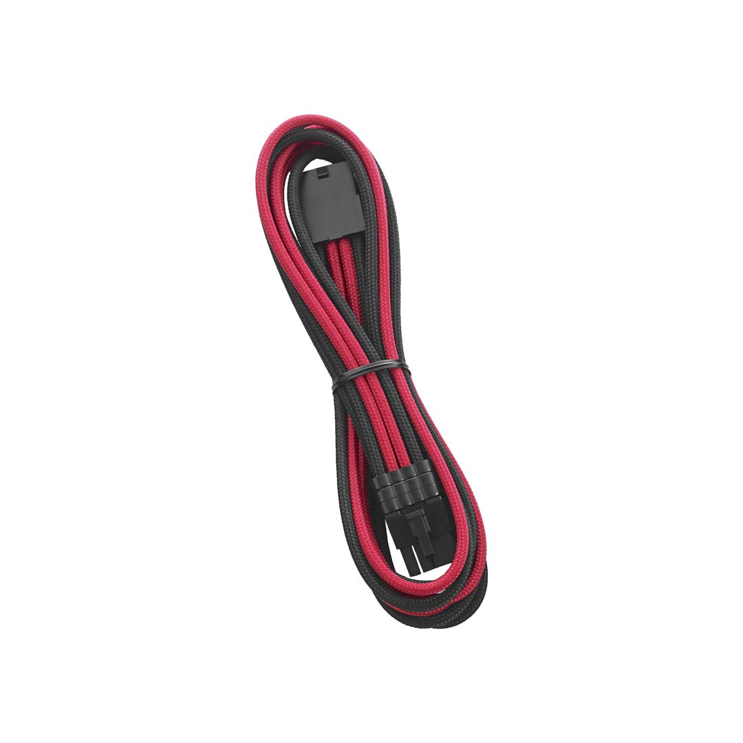 CableMod Pro ModFlex 8-pin PCI-e Extension Black Red 45cm High Quality Sleeved Cable for Gaming PC Upgrade