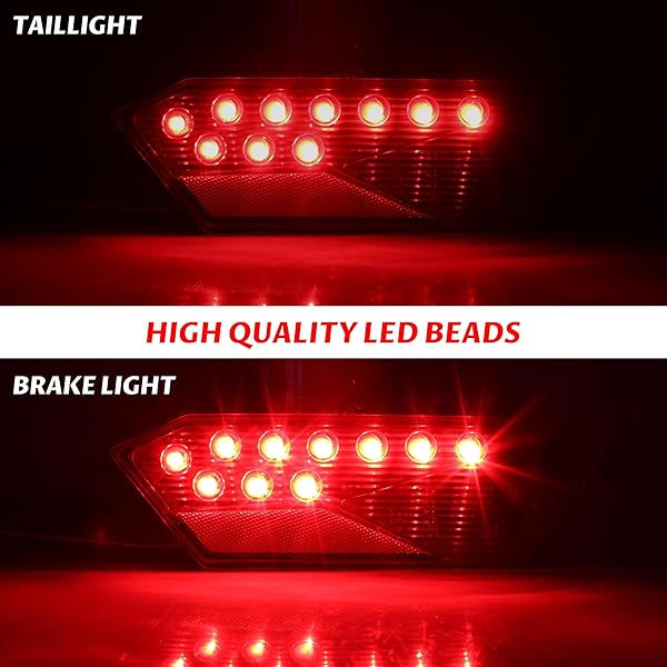 SAUTVS SAUTVS LED Tail Lights for RZR 900 XP 1000 (2014-2019) - Red Brake Stop Lamps & Accessories (2PCS) - Upgrade Your Polaris RZR! - View 2 of 7