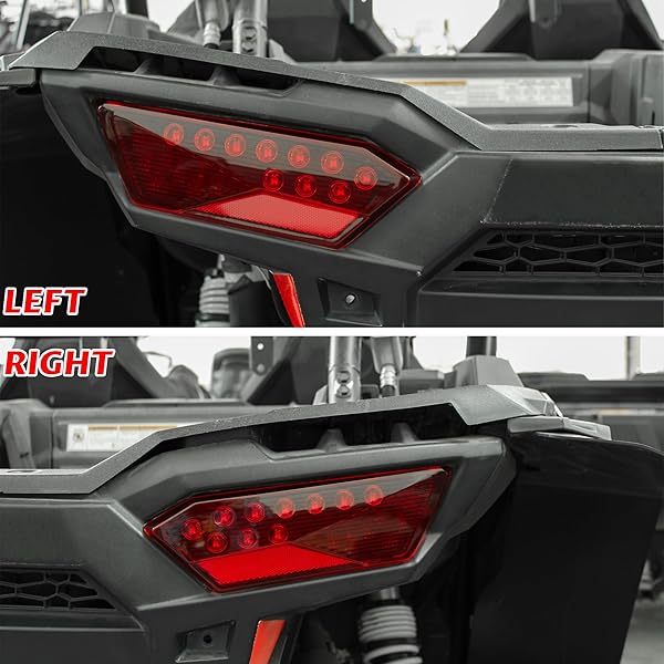 SAUTVS SAUTVS LED Tail Lights for RZR 900 XP 1000 (2014-2019) - Red Brake Stop Lamps & Accessories (2PCS) - Upgrade Your Polaris RZR! - View 6 of 7