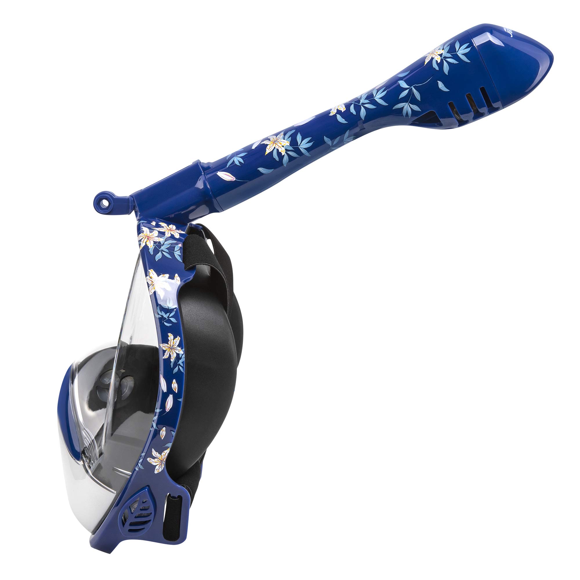 Seavenger Seavenger Nautilus Full Face Snorkel Mask - New Breathing System (Dark Floral, S/M) for Ultimate Underwater Experience - View 4 of 6