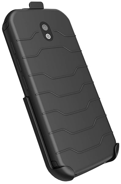 Nakedcellphone Buy Nakedcellphone Black Holster for CAT S42 - Rotating Belt Clip & Kickstand Case - View 5 of 10