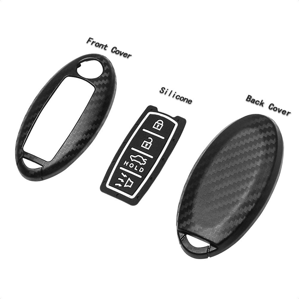 TANGSEN Smart Key Fob Case for INFINITI and NISSAN Models Durable 4 Button Keyless Entry Remote Cover - View 5 of 5