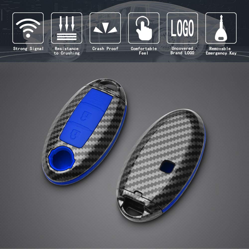 TANGSEN Key Fob Case for Infiniti and Nissan Models Durable Protection for Keyless Entry Remotes - View 3 of 5