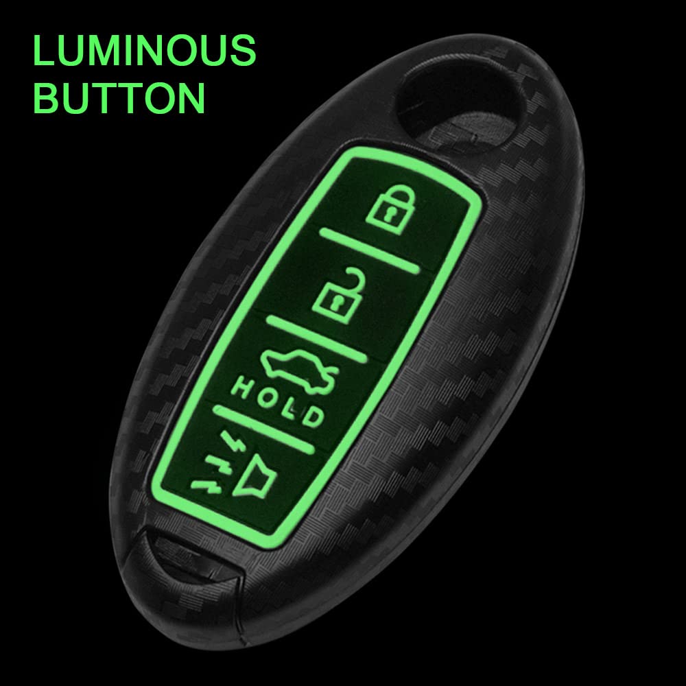 TANGSEN Smart Key Fob Case for INFINITI and NISSAN Models Durable 4 Button Keyless Entry Remote Cover - View 2 of 5