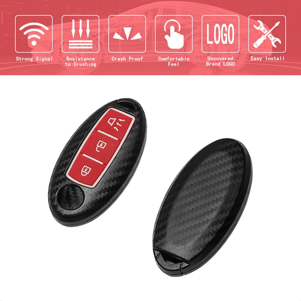 TANGSEN Key Fob Case Compatible with INFINITI and NISSAN Models Durable Protection for Keyless Entry Remotes - View 3 of 5