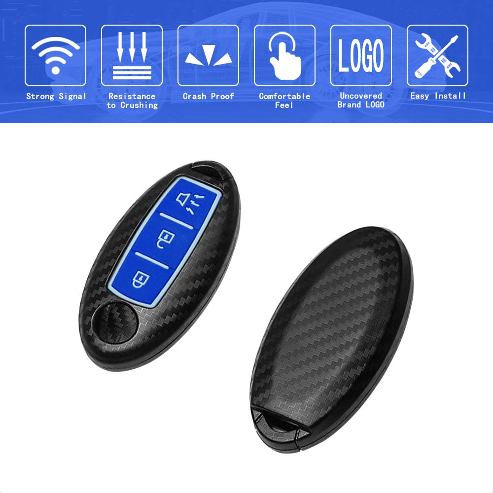 TANGSEN Key Fob Case for Infiniti and Nissan Models Durable Protection for Keyless Entry Remotes - View 3 of 5