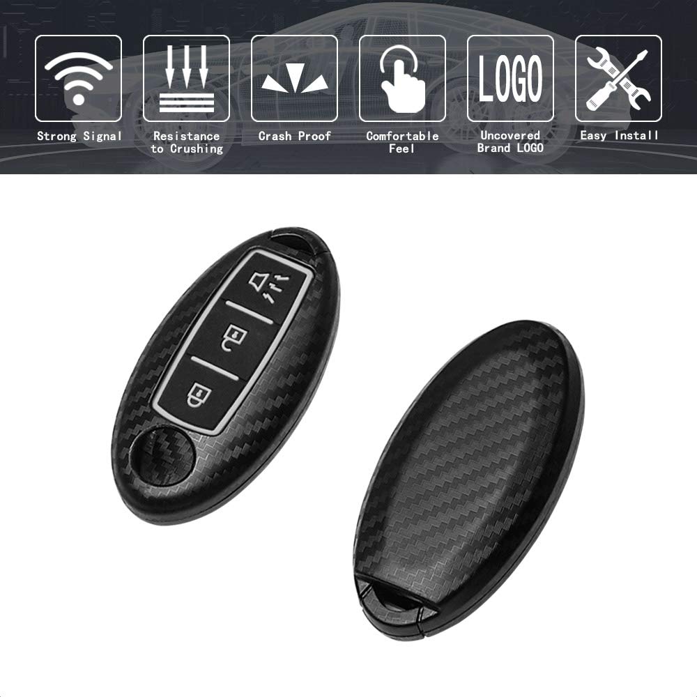 TANGSEN Key Fob Case Compatible with INFINITI and NISSAN Models Durable Protection for Keyless Entry Remotes - View 3 of 5