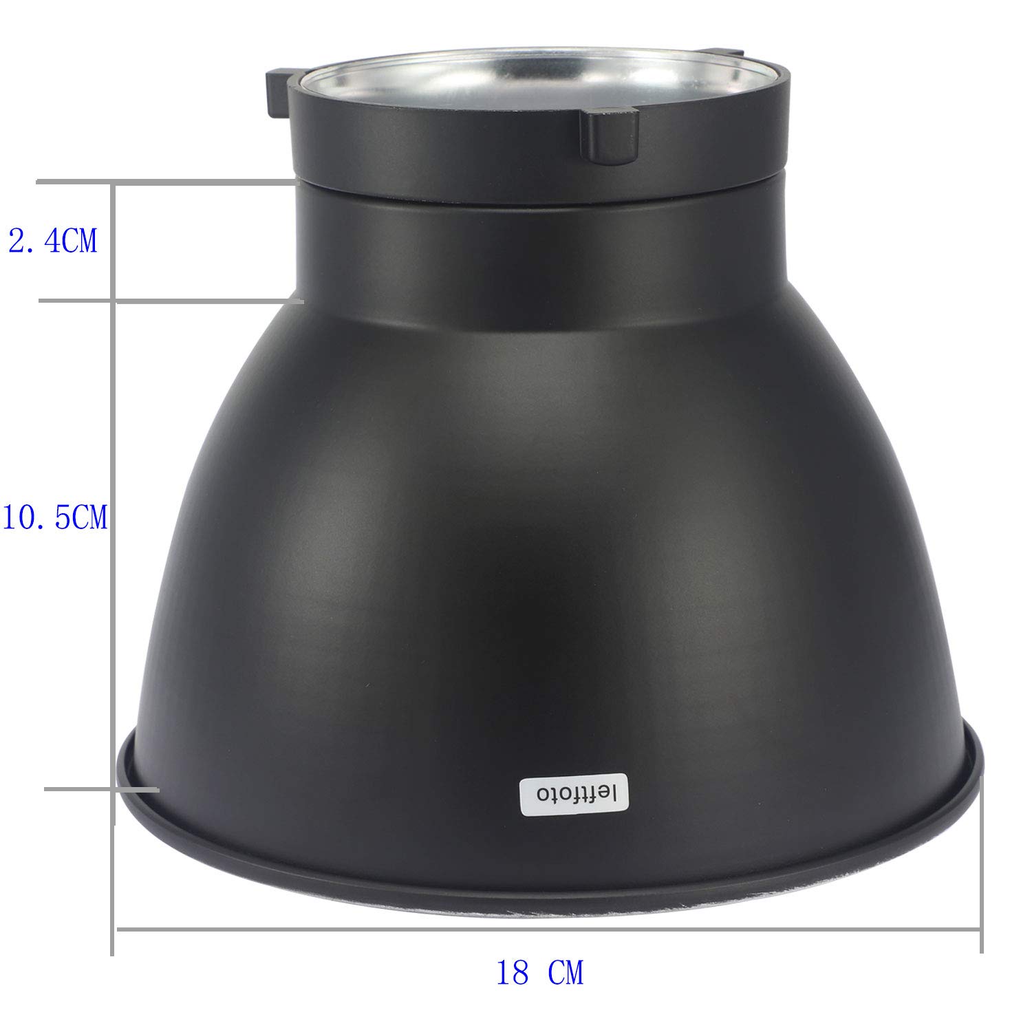 Leftfoto 7 Inch Standard Reflector Diffuser for Bowens Mount Studio Strobe Flash Light Speedlite - View 3 of 5